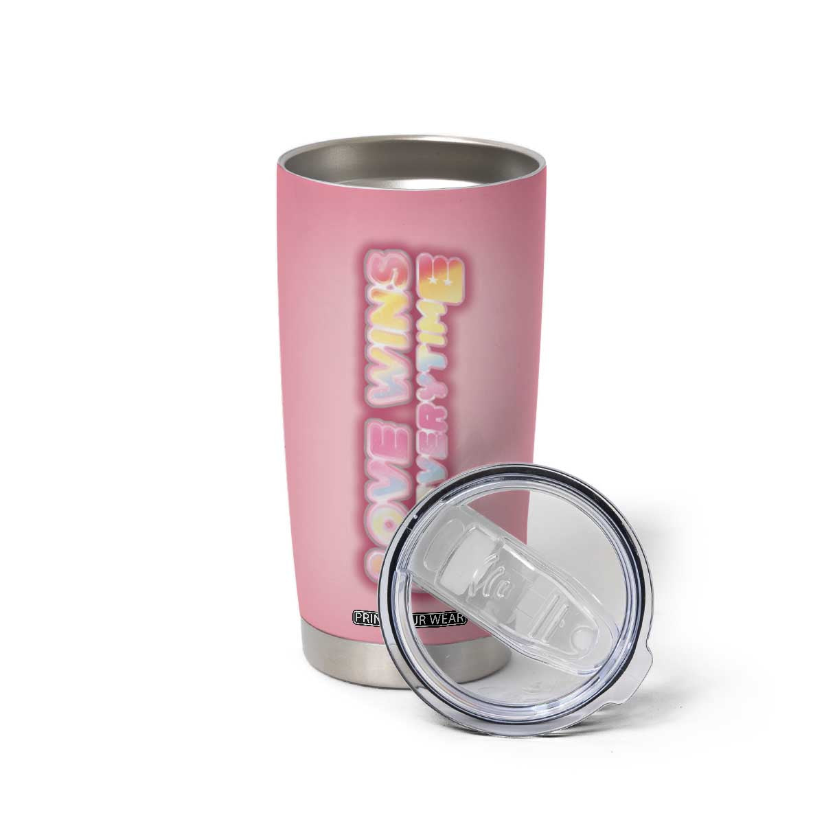LGBT Pride Tumbler Cup Love Wins Everytime Rainbow TB09 Print Your Wear