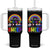 LGBT Pride Tumbler With Handle Jesus Loves All His Sheep Lesbian Gay Bisexual Transgender Black White TB09 One Size: 40 oz Black Print Your Wear