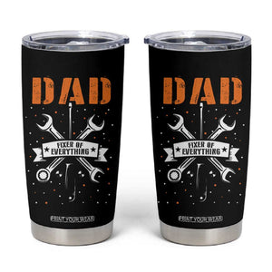 Father's Day Tumbler Cup Dad Fixer Of Everything TB09 Black Print Your Wear