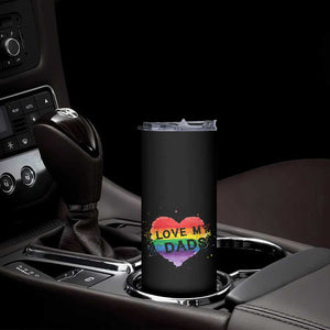 Father's Day LGBT Pride Skinny Tumbler I Love My Two Dads TB09 Print Your Wear