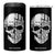 Father's Day 4 in 1 Can Cooler Tumbler One Badass Bonus Dad Skull TB09 One Size: 16 oz Black Print Your Wear