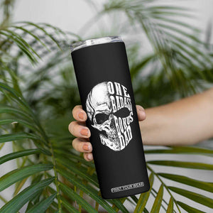 Father's Day Skinny Tumbler One Badass Bonus Dad Skull TB09 Print Your Wear