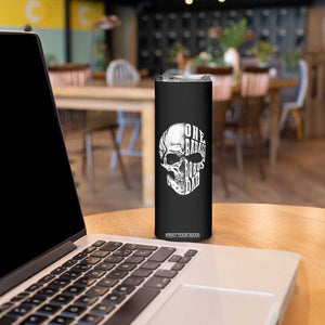 Father's Day Skinny Tumbler One Badass Bonus Dad Skull TB09 Print Your Wear