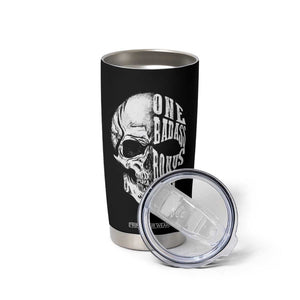 Father's Day Tumbler Cup One Badass Bonus Dad Skull TB09 Print Your Wear