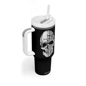 Father's Day Tumbler With Handle One Badass Bonus Dad Skull TB09 Print Your Wear