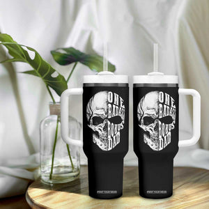 Father's Day Tumbler With Handle One Badass Bonus Dad Skull TB09 Print Your Wear