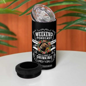 Weekend Forecast Horse Racing With A Chance Of Drinking 4 in 1 Can Cooler Tumbler TB09 Print Your Wear