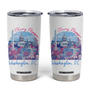 Washington DC Lover Cherry Blossom Tumbler Cup TB09 White Print Your Wear