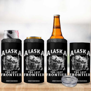 Alaska 4 in 1 Can Cooler Tumbler The Last Frontier Vintage Bear Home TB09 Print Your Wear