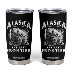 Alaska Tumbler Cup The Last Frontier Vintage Bear Home TB09 Black Print Your Wear