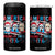 Funny 4th Of July 4 in 1 Can Cooler Tumbler America Killing IT Since 1776 Horror TB09 One Size: 16 oz Black Print Your Wear