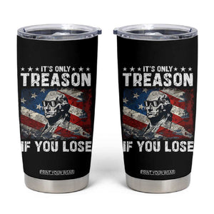 George Washington Tumbler Cup It's Only Treason If You Lose 4th Of July TB09 Black Print Your Wear