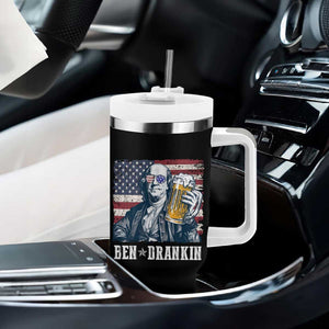 Funny 4th Of July Drinking Tumbler With Handle Ben Drankin Benjamin Franklin Patriotic Party TB09 Print Your Wear