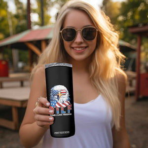 Funny 4th Of July Skinny Tumbler Damn I Love Freedom TB09 Print Your Wear