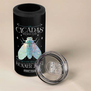 The Cicada Reunion U.S Tour 2024 4 in 1 Can Cooler Tumbler Broods XIII & XIX Cicadas Concert Fest TB09 Print Your Wear