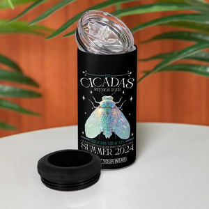 The Cicada Reunion U.S Tour 2024 4 in 1 Can Cooler Tumbler Broods XIII & XIX Cicadas Concert Fest TB09 Print Your Wear