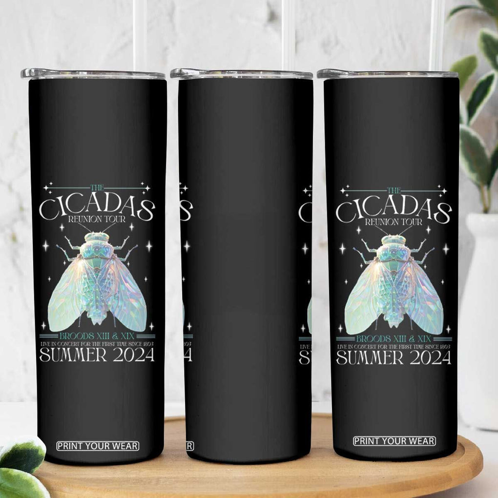 The Cicada Reunion U.S Tour 2024 Skinny Tumbler Broods XIII & XIX Cicadas Concert Fest TB09 Print Your Wear