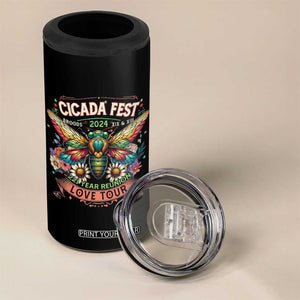 Cicada Fest 2024 4 in 1 Can Cooler Tumbler Broods XIII & XIX 221 Year Reunion Tour TB09 Print Your Wear