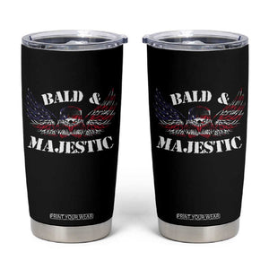 American Eagle Bald And Majestic Tumbler Cup TB09 Black Print Your Wear