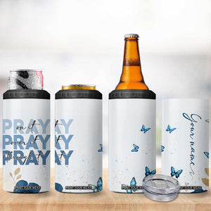 Personalized Christian Prayer 4 in 1 Can Cooler Tumbler Custom Name Pray On It Pray Over It TB09 Print Your Wear