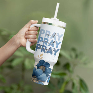 Personalized Christian Prayer Tumbler With Handle Custom Name Pray On It Pray Over It TB09 Print Your Wear