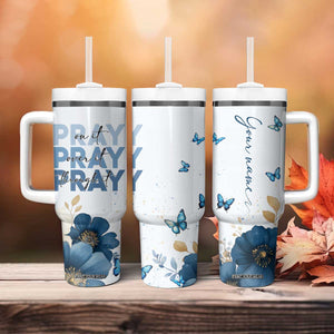 Personalized Christian Prayer Tumbler With Handle Custom Name Pray On It Pray Over It TB09 Print Your Wear