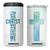 Christian 4 in 1 Can Cooler Tumbler I Can Do All Things Through Christ Watercolor Christ Cross TB09 One Size: 16 oz Blue Green Watercolor Print Your Wear