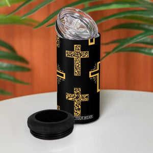 Christian 4 in 1 Can Cooler Tumbler I Can Do All Things Through Christ Aesthetic TB09 Print Your Wear