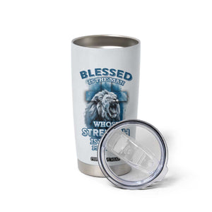 Christian Gifts For Men Tumbler Cup Bible Emergency Numbers Lion Christ Cross TB09 Print Your Wear