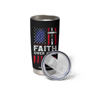 Christian Gifts For Men Tumbler Cup Faith Over Fear Be Strong And Courageous TB09 Print Your Wear