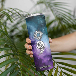 Suicide Prevention Awareness Skinny Tumbler Choose Life Planets Semicolon Teal Purple Galaxy Outer Space TB09 Print Your Wear