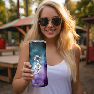 Suicide Prevention Awareness Skinny Tumbler Choose Life Planets Semicolon Teal Purple Galaxy Outer Space TB09 Print Your Wear