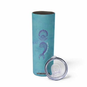 Suicide Prevention Awareness Skinny Tumbler It's Ok To Not Be Ok Mermaid Semicolon Teal Purple Ocean TB09 Print Your Wear