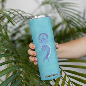 Suicide Prevention Awareness Skinny Tumbler It's Ok To Not Be Ok Mermaid Semicolon Teal Purple Ocean TB09 Print Your Wear