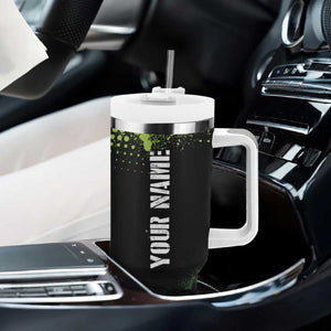 Personalized Funny Golf Player Tumbler With Handle Custom Name Grip It Rip It Sip It Beer Drinking TB09 Print Your Wear