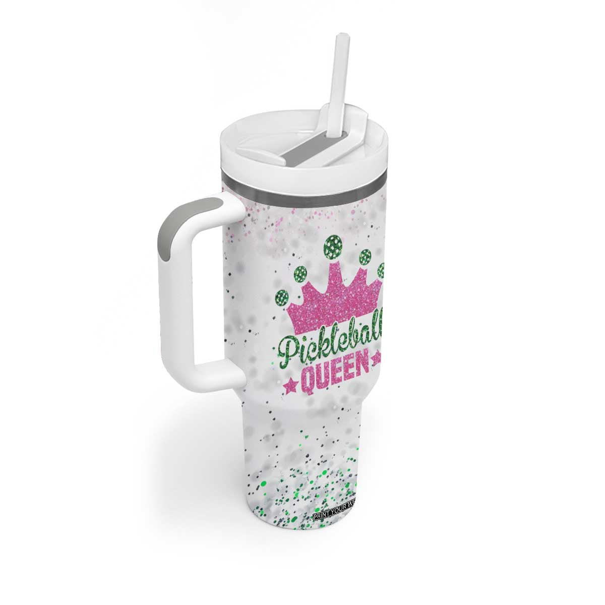 Gifts for Pickleball Lover Tumbler With Handle Pickleball Queen TB09 Print Your Wear
