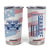 Gifts For New Dad Tumbler Cup Promoted To Dad Est 2025 Dad Level Unlocked TB09 American Flag Print Your Wear