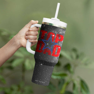 Top Dad Tumbler With Handle American Patriotic Gifts For Dad