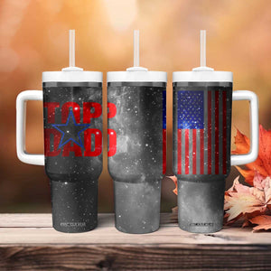 Top Dad Tumbler With Handle American Patriotic Gifts For Dad