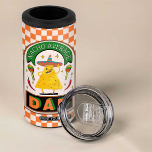 Best Dad Ever 4 in 1 Can Cooler Tumbler Nacho Average Dad Spanish Funny Gifts For Dad TB09 Print Your Wear