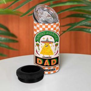 Best Dad Ever 4 in 1 Can Cooler Tumbler Nacho Average Dad Spanish Funny Gifts For Dad TB09 Print Your Wear