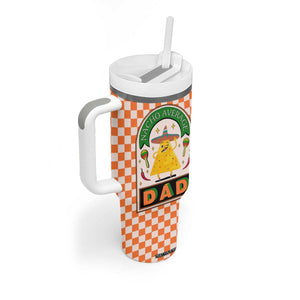 Best Dad Ever Tumbler With Handle Nacho Average Dad Spanish Funny Gifts For Dad TB09 Print Your Wear