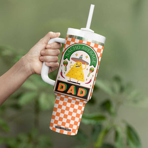 Best Dad Ever Tumbler With Handle Nacho Average Dad Spanish Funny Gifts For Dad TB09 Print Your Wear