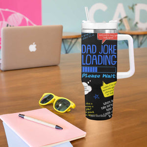 Funny Gifts For Dad Tumbler With Handle Emergency Dad Jokes