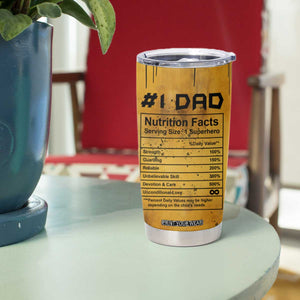 Funny Gifts For Dad Tumbler Cup Dad Man Black Bat Like A Regular Dad But Cooler TB09 Print Your Wear