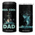 Gifts For Fishing Dad 4 in 1 Can Cooler Tumbler Reel Cool Dad TB09 One Size: 16 oz Black Print Your Wear