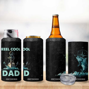 Gifts For Fishing Dad 4 in 1 Can Cooler Tumbler Reel Cool Dad TB09 Print Your Wear