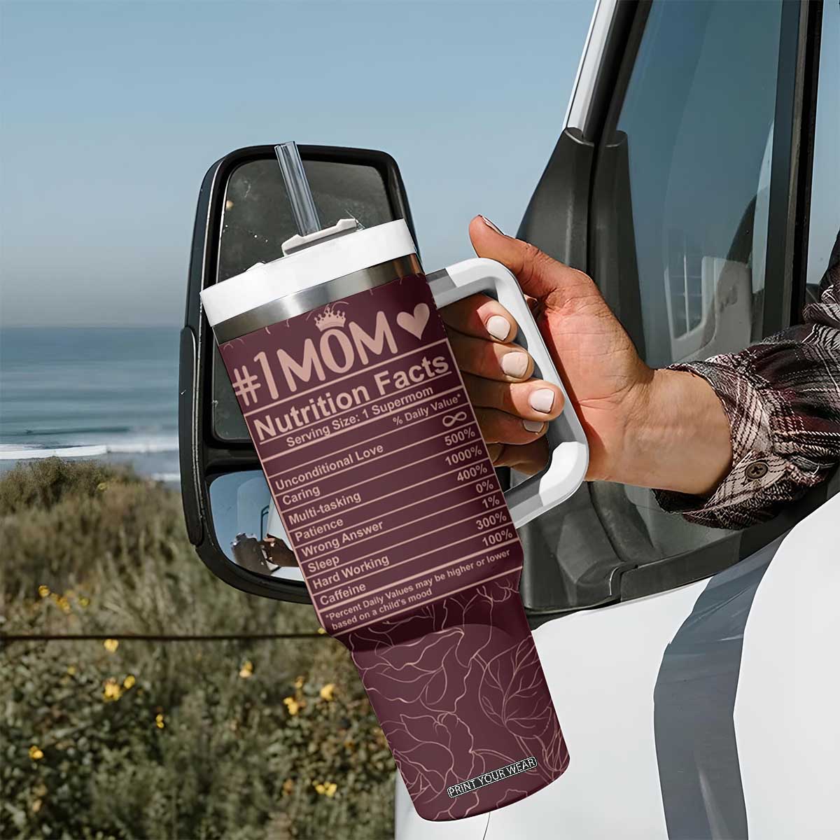 Gifts For Mom Tumbler With Handle My Favorite Child Gave Me This Cup TB09 Print Your Wear