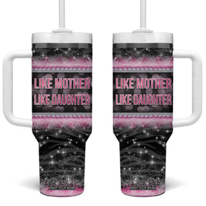 Gifts For Mom Tumbler With Handle Like Mother Like Daughter Slay Mom TB09 One Size: 40 oz Black Pink Print Your Wear