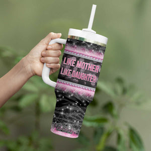 Gifts For Mom Tumbler With Handle Like Mother Like Daughter Slay Mom TB09 Print Your Wear